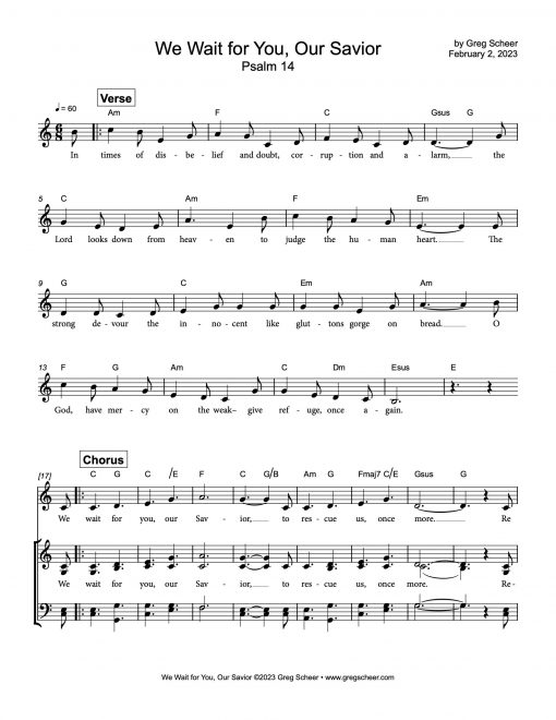 Psalm 14: We Wait for You, Our Savior