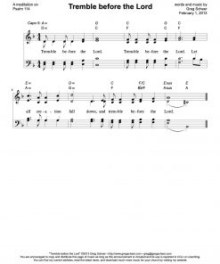 Psalm 114: Tremble Before the Lord