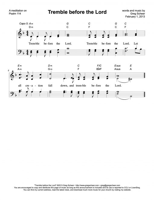 Psalm 114: Tremble Before the Lord