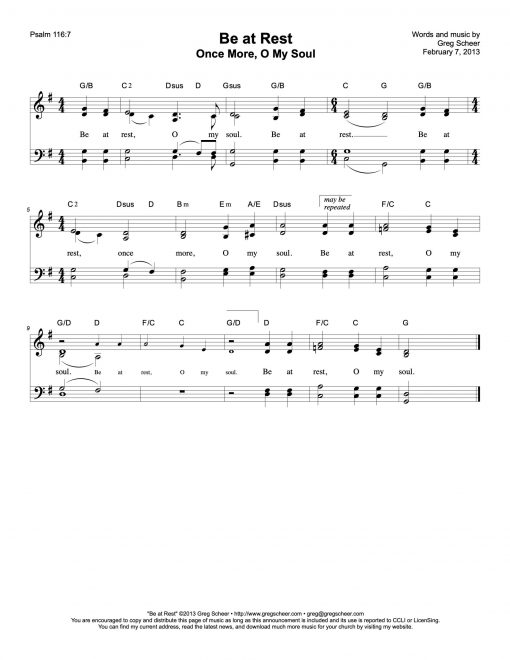 Psalm 116: Be at Rest