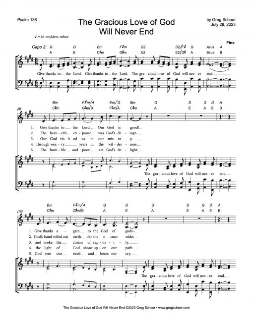 Psalm 136: The Gracious Love of God Will Never End