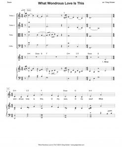 What Wondrous Love (WONDROUS LOVE) - string quartet
