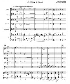 Lo, How a Rose E'er Blooming – strings