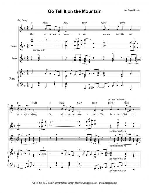 scheer-go_tell_it-score Go, Tell It on the Mountain