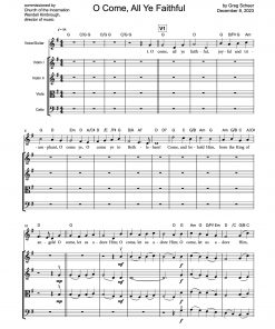 O Come, All Ye Faithful – strings