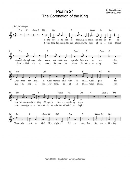 Psalm 21: The Coronation of the King