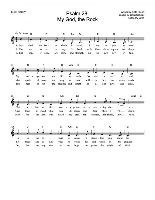 Psalm 28: My God, the Rock