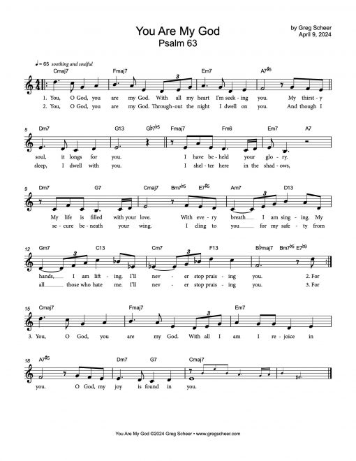 Psalm 63: You Are My God