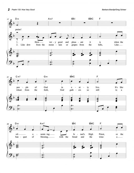 Psalm 133: How Very Good and Pleasant