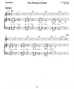 nicene_creed - Leadsheet The Nicene Creed