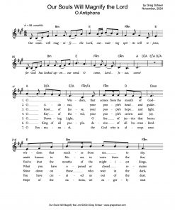 o_antiphons - Lead O Antiphons: Our Souls Will Magnify the Lord