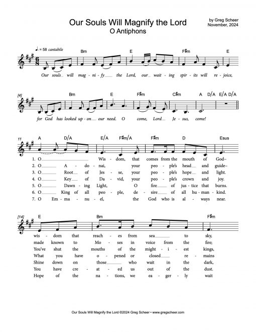 O Antiphons: Our Souls Will Magnify the Lord