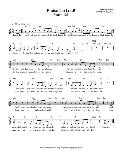 Psalm 135: Praise the Lord!
