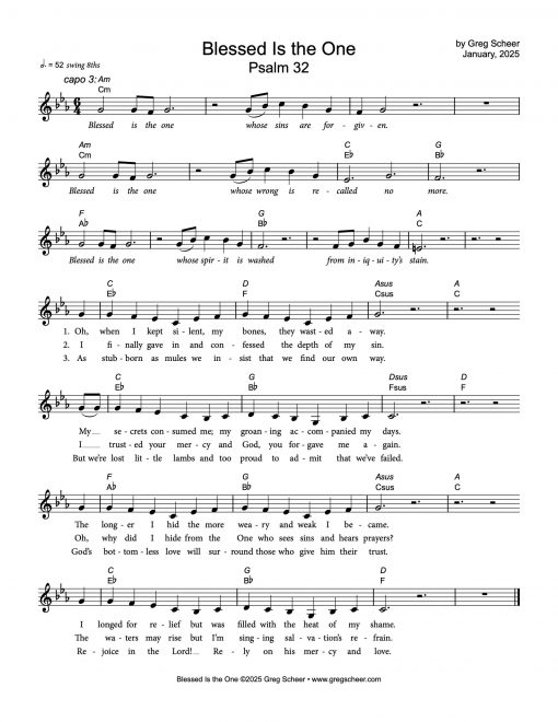 Psalm 32: Blessed Is the One