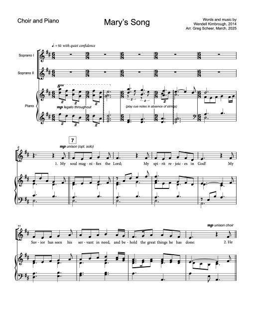 marys_song-two_part-Choir-and-Piano Mary's Song – children's choir (opt. strings)