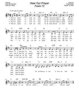 Psalm 72: Hear Our Prayer