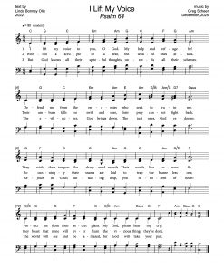 Psalm 64: I Lift My Voice