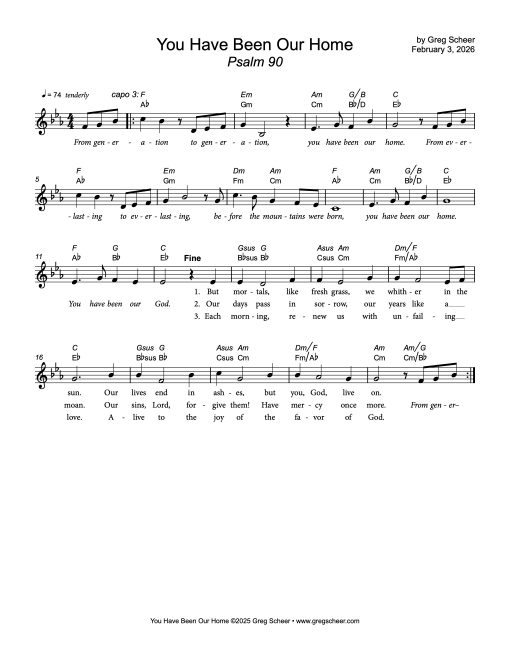 Psalm 90: You Have Been Our Home
