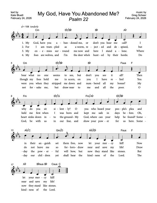 Psalm 22: My God, Have You Abandoned Me?