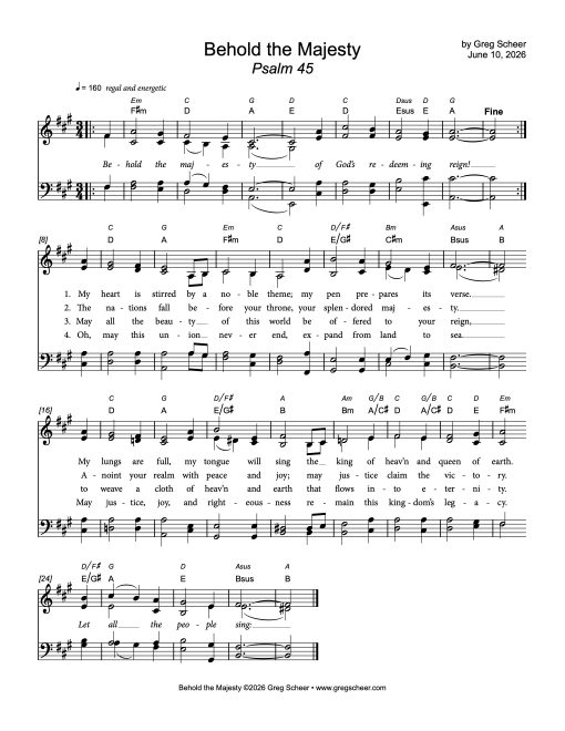 Psalm 45: Behold the Majesty