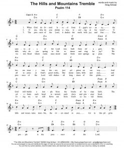 Psalm 114: The Hills and Mountains Tremble