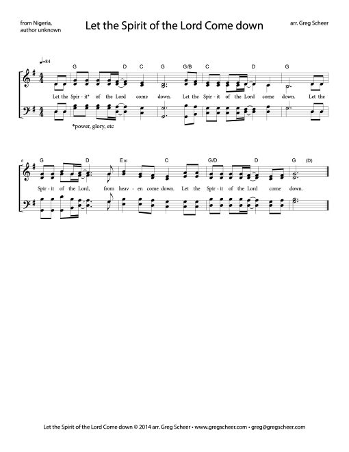Let the Spirit of the Lord Come Down